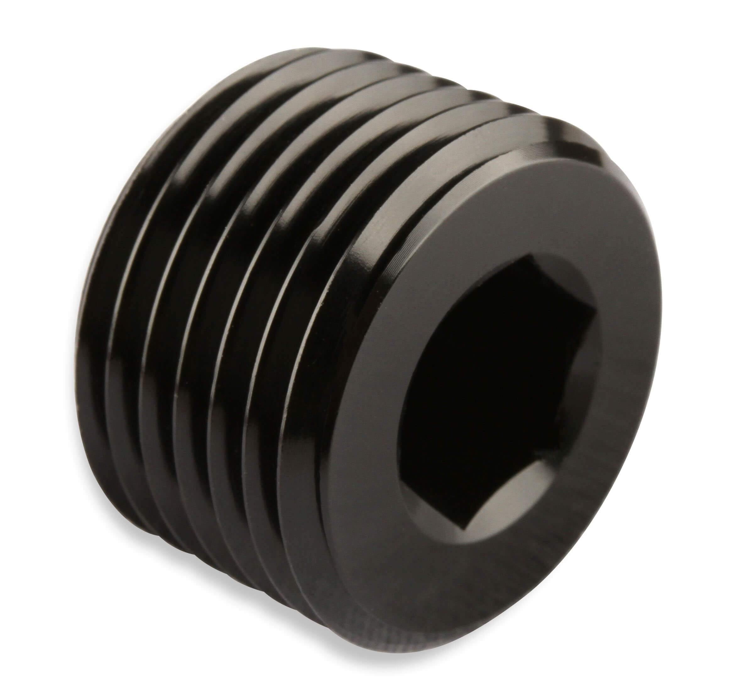 Mr. Gasket, Mr. Gasket 1/2 Inch NPT Plug - Black - 493205-BL